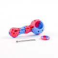 SILICONE HAND PIPE HONEYCOMB W/ 5ML STORAGE AND DABBER SP550 1CT